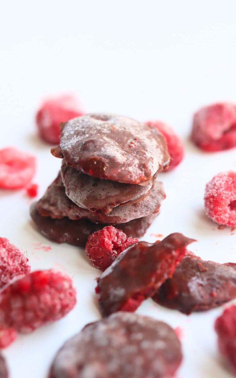 Fyna Raspberry Bites Chocolate Covered Raspberry Bites (with Chia Seeds) - Healthy Homemade ...